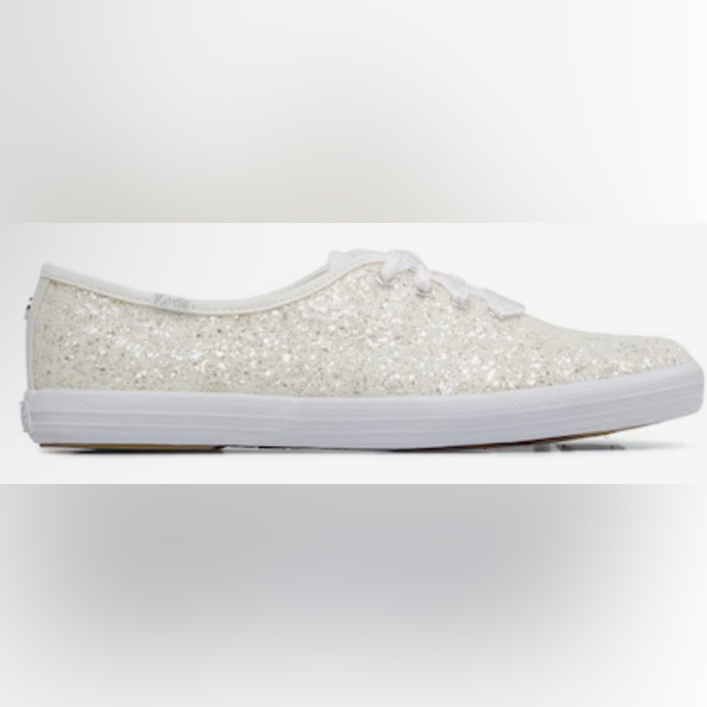 Keds Champion Glitter Celebration Lace Up - white